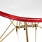 LeisureMod Cresco Molded 2-Tone Eiffel Side Chair with Gold Base
